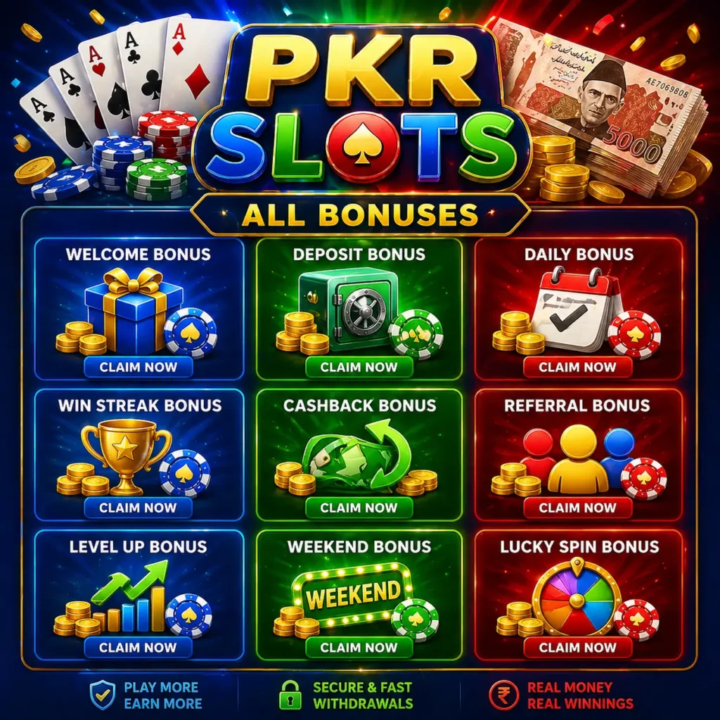 PKR Slots -Free sign up and welcome bonus