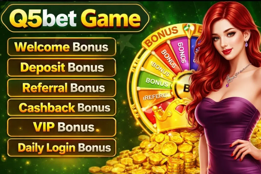 Q5Bet Game real money gaming platform with latest casino
style games offering daily bonuses