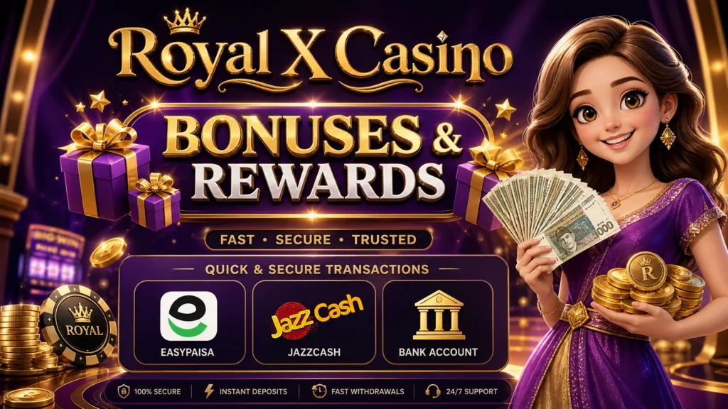 RoyalXCasino Game Bonuses and Payments through local e-wallets
